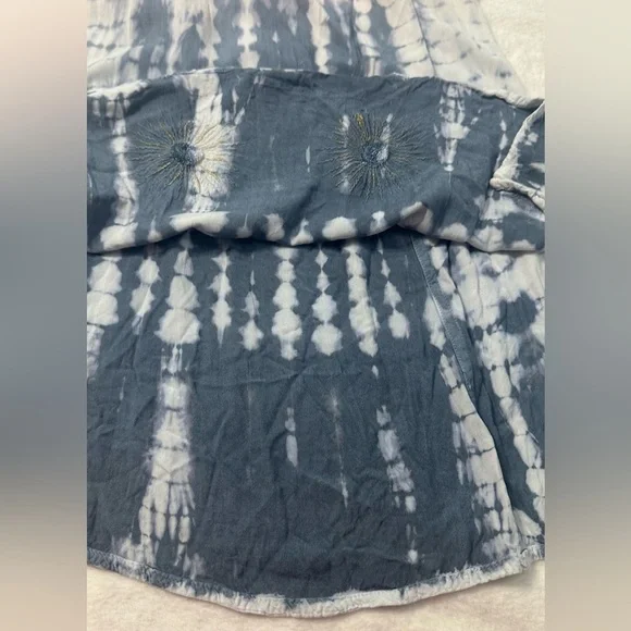 Raya Sun Tie Dye Beachy BOHO Tank Pink and Gray Sleeveless Mini Sundress - Picture 16 of 16